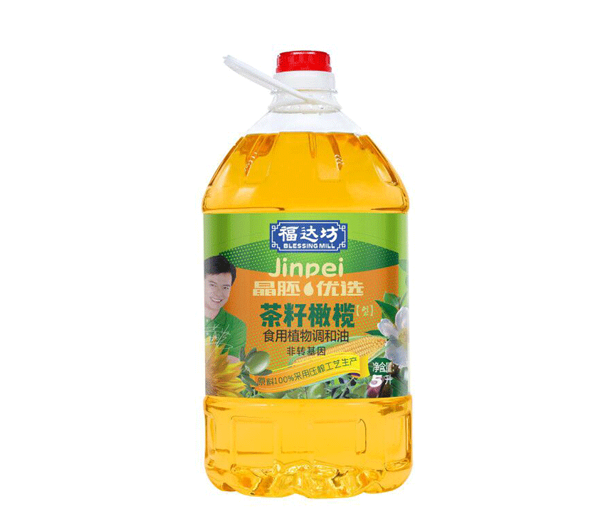 晶胚优选茶籽橄榄食用植物调和油5L