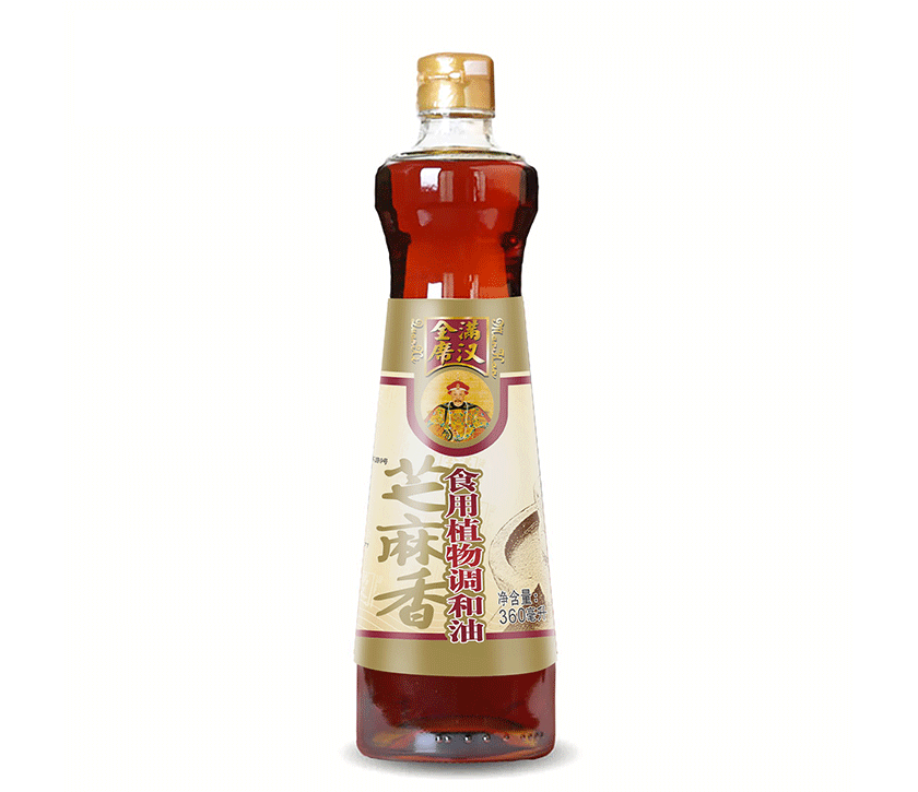 满汉全席芝麻香食用植物油调和油360ml